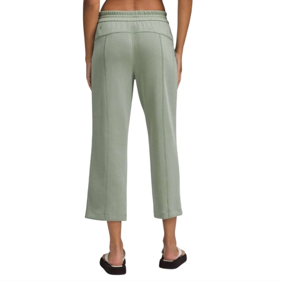 Lululemon Softstreme High-Rise Straight-Leg Cropped Pant Green Women's 6 - Picture 2 of 11